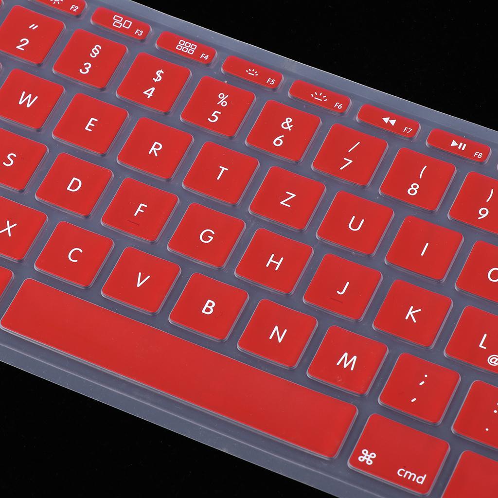 German Phonetic Keyboard Film Cover for European 11inch Macbook red