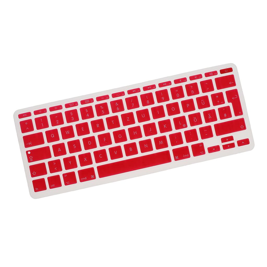 German Phonetic Keyboard Film Cover for European 11inch Macbook red