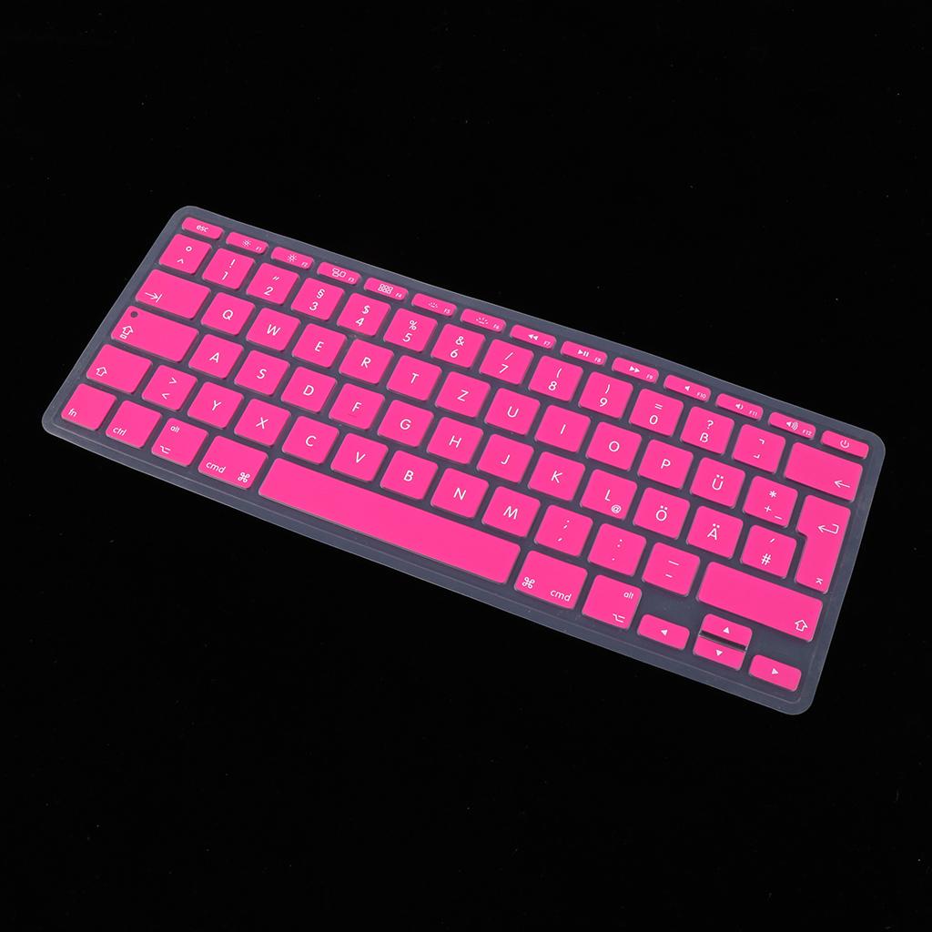 German Phonetic Keyboard Film Cover for European 11inch Macbook rose red