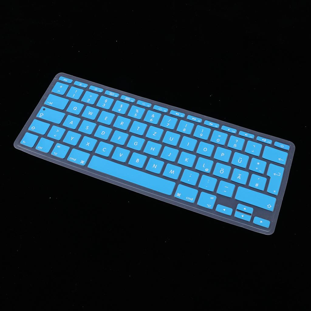 German Phonetic Keyboard Film Cover for European 11inch Macbook light blue