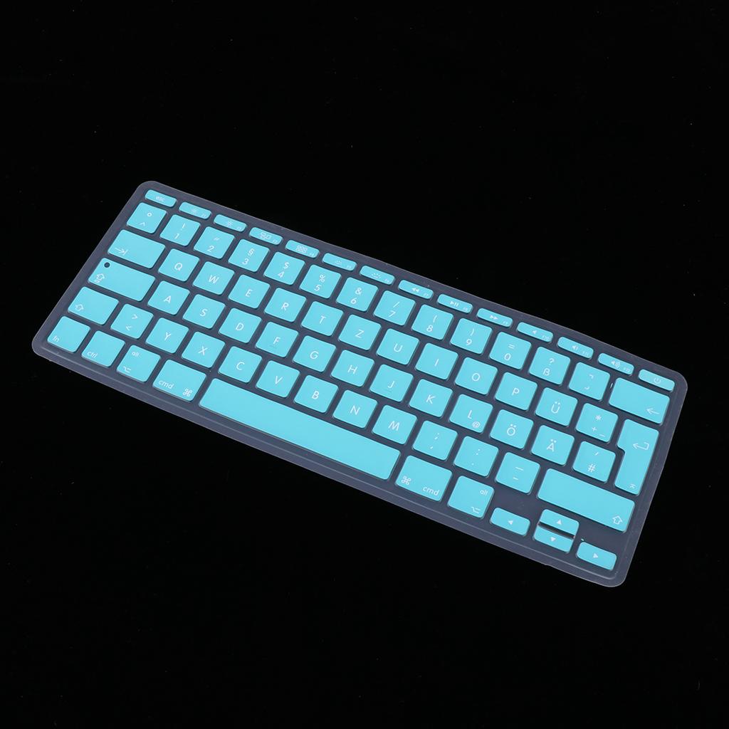 German Phonetic Keyboard Film Cover for European 11inch Macbook white blue