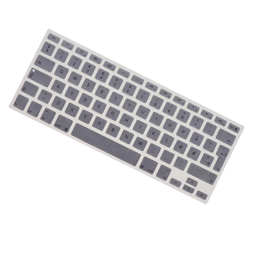 Danish 12 Keyboard Protective Film for 13.3 inch 15pro Macbook silver gray