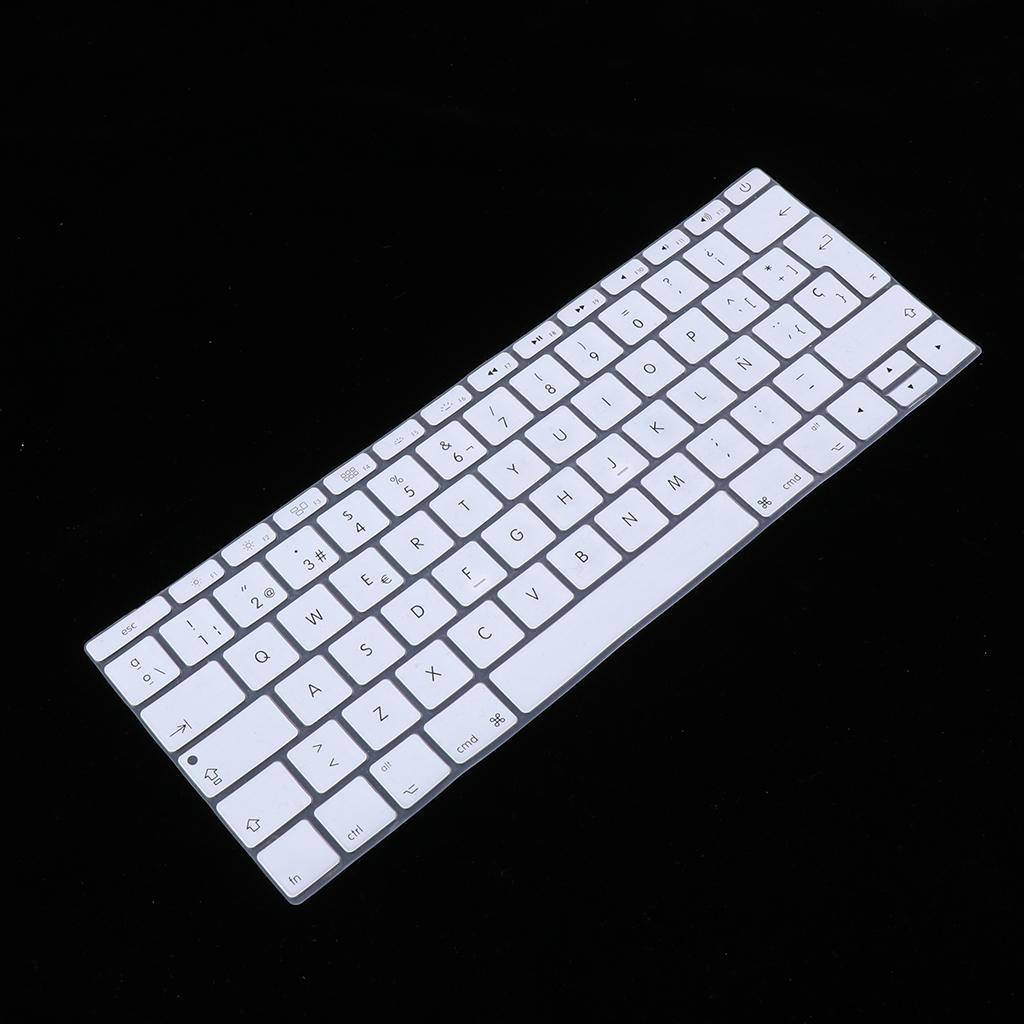 Spanish Phonetic Keyboard Protective Film for 12 inch Macbook white