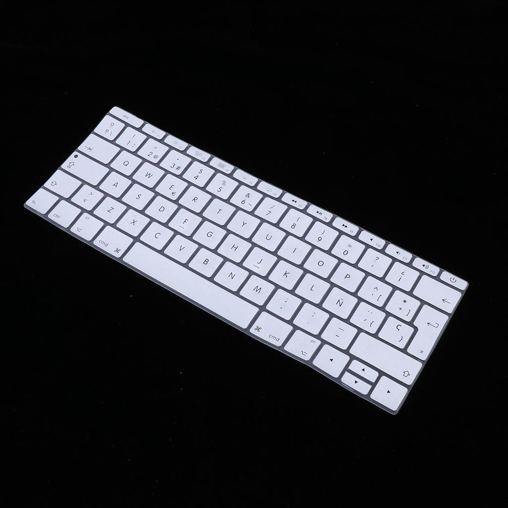 Spanish Phonetic Keyboard Protective Film for 12 inch Macbook white