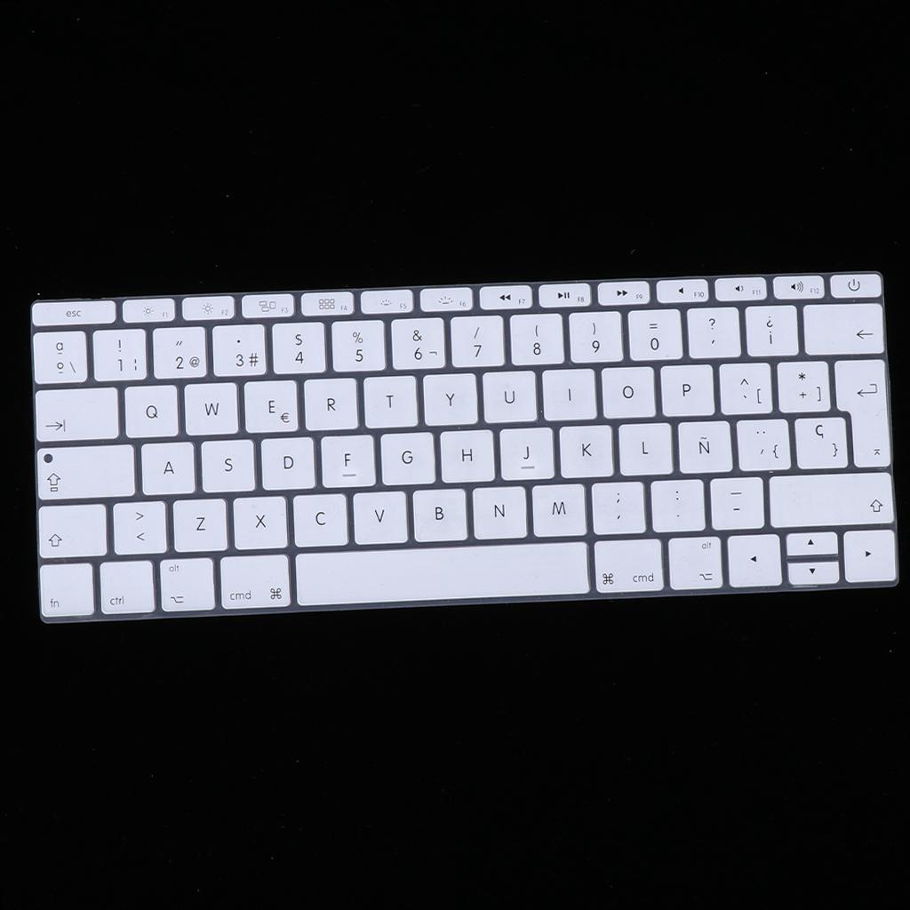 Spanish Phonetic Keyboard Protective Film for 12 inch Macbook white