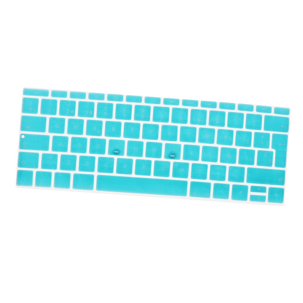 Spanish Phonetic Keyboard Protective Film for 12 inch Macbook white blue