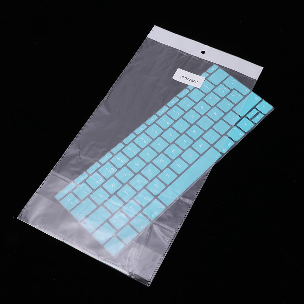 Spanish Phonetic Keyboard Protective Film for 12 inch Macbook white blue