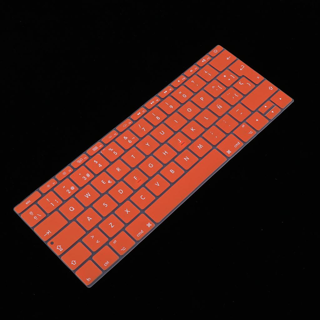 Spanish Phonetic Keyboard Protective Film for 12 inch Macbook orange