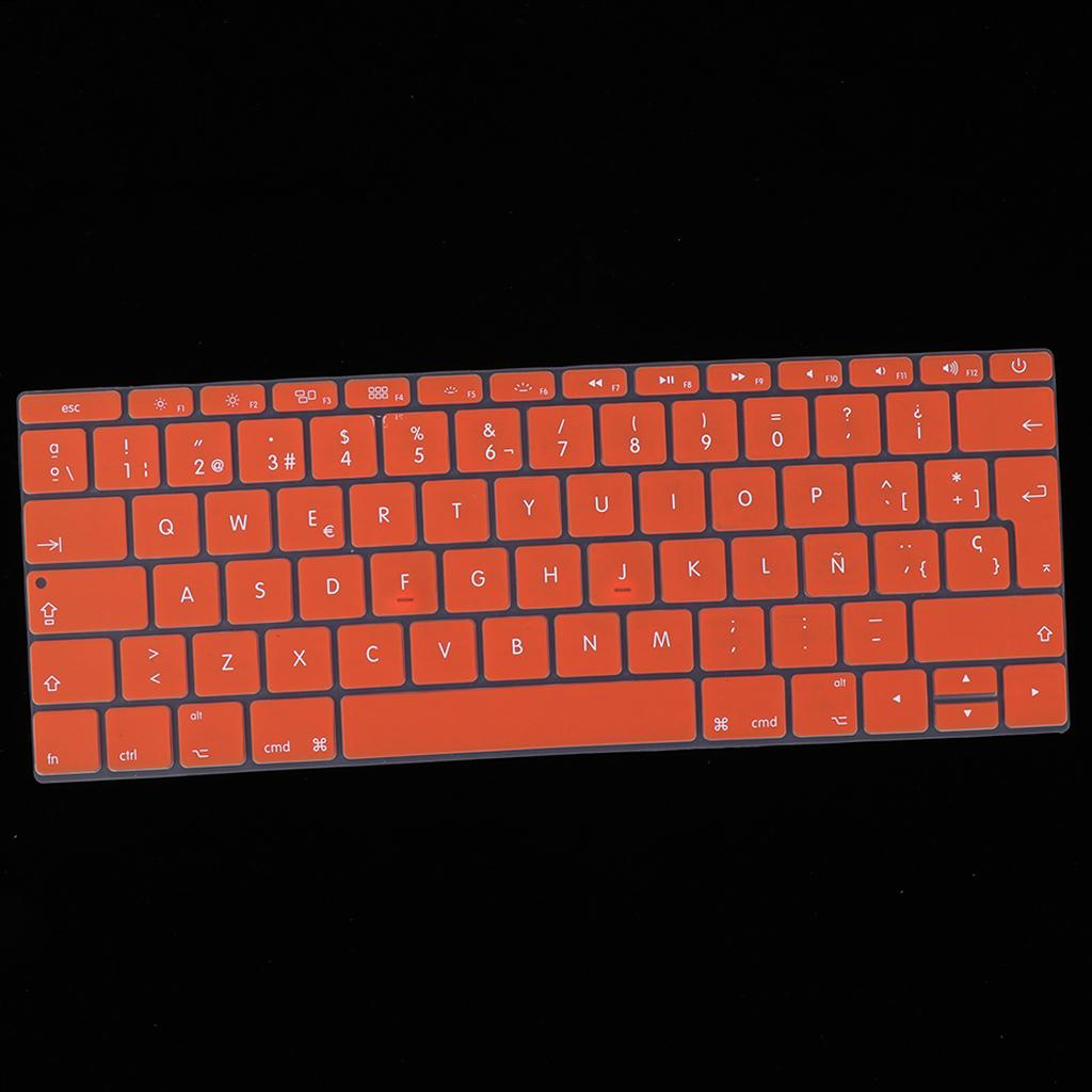 Spanish Phonetic Keyboard Protective Film for 12 inch Macbook orange