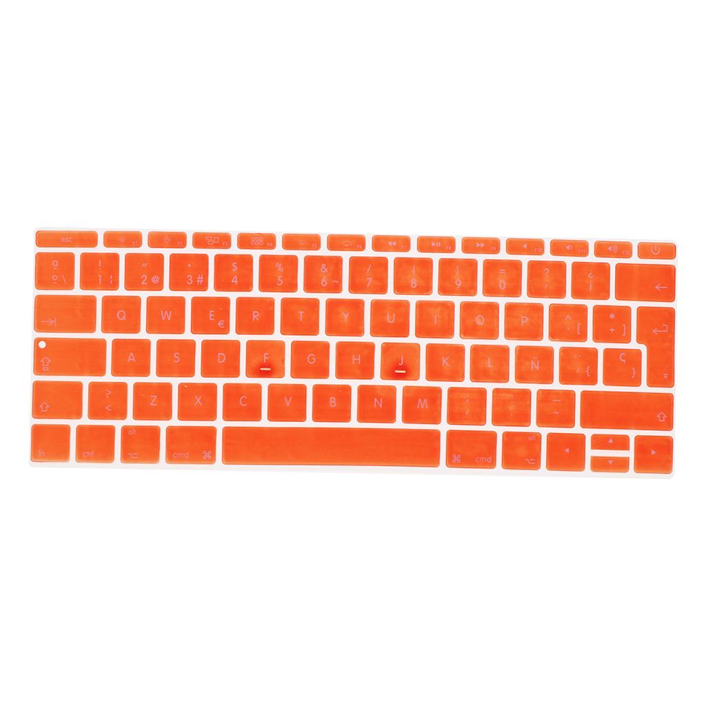 Spanish Phonetic Keyboard Protective Film for 12 inch Macbook orange