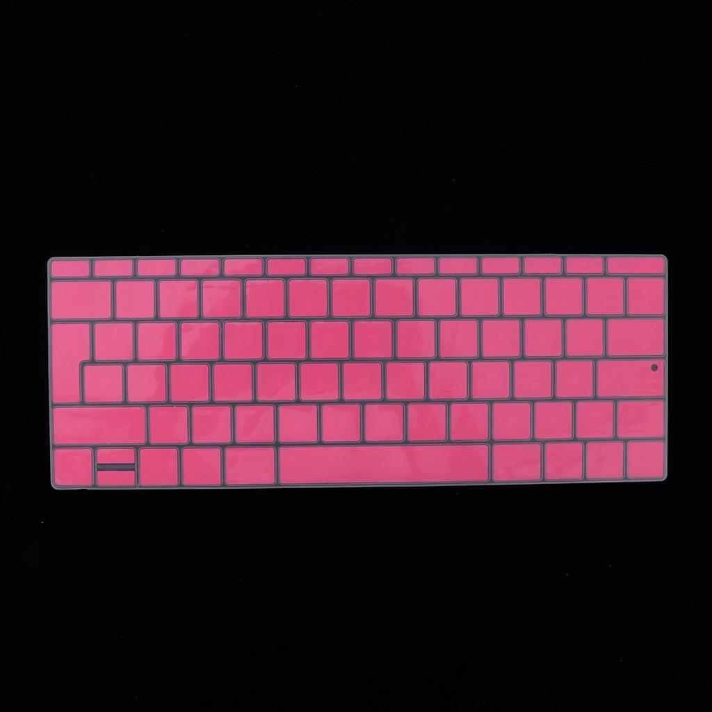 Spanish Phonetic Keyboard Protective Film for 12 inch Macbook pink