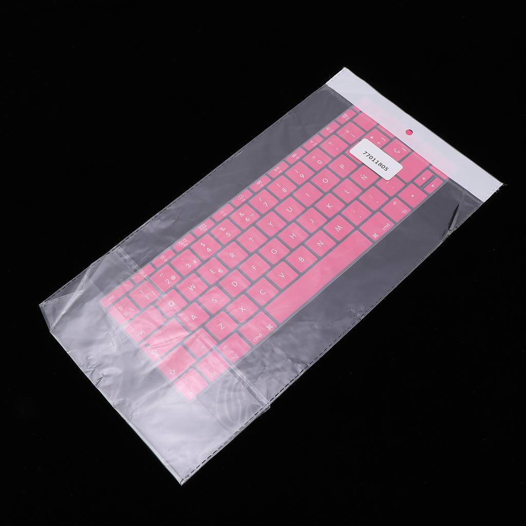 Spanish Phonetic Keyboard Protective Film for 12 inch Macbook pink