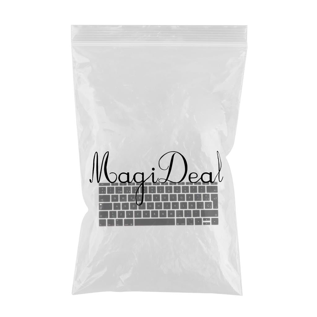 Spanish Phonetic Keyboard Protective Film for 12 inch Macbook black