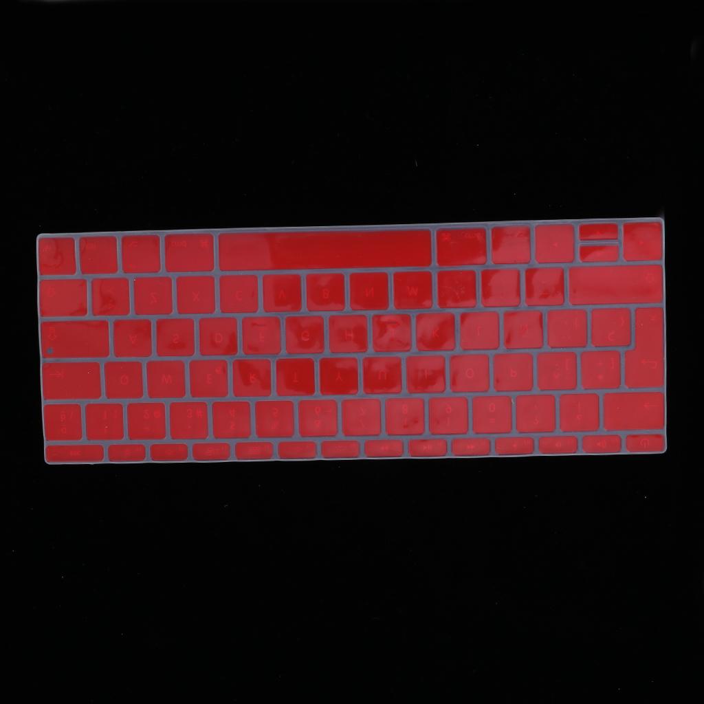 Spanish Phonetic Keyboard Protective Film for 12 inch Macbook red