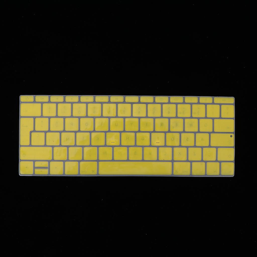 Spanish Phonetic Keyboard Protective Film for 12 inch Macbook yellow