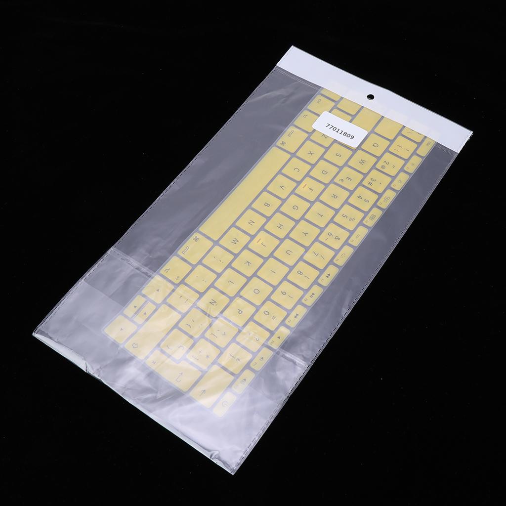 Spanish Phonetic Keyboard Protective Film for 12 inch Macbook yellow