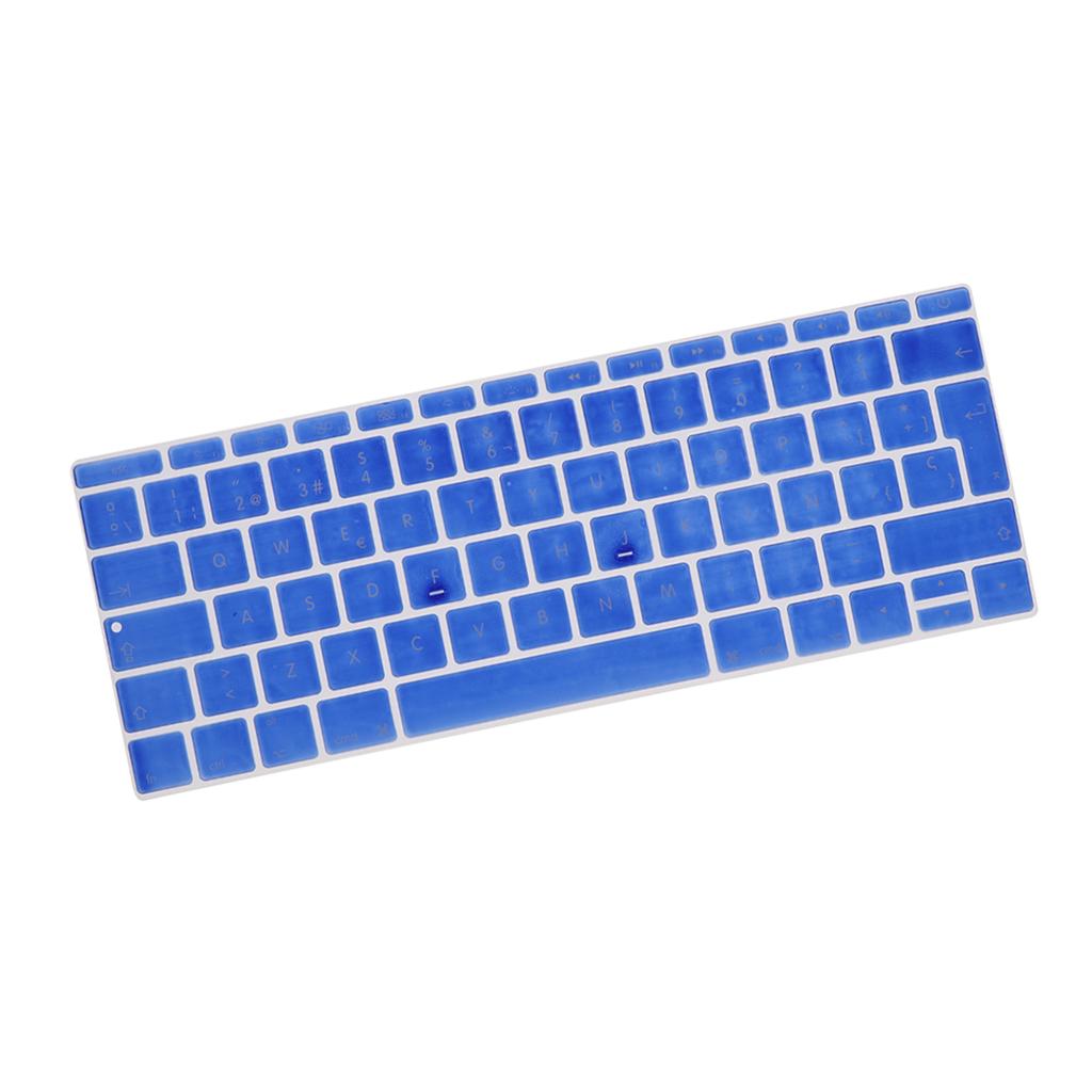 Spanish Phonetic Keyboard Protective Film for 12 inch Macbook deep blue