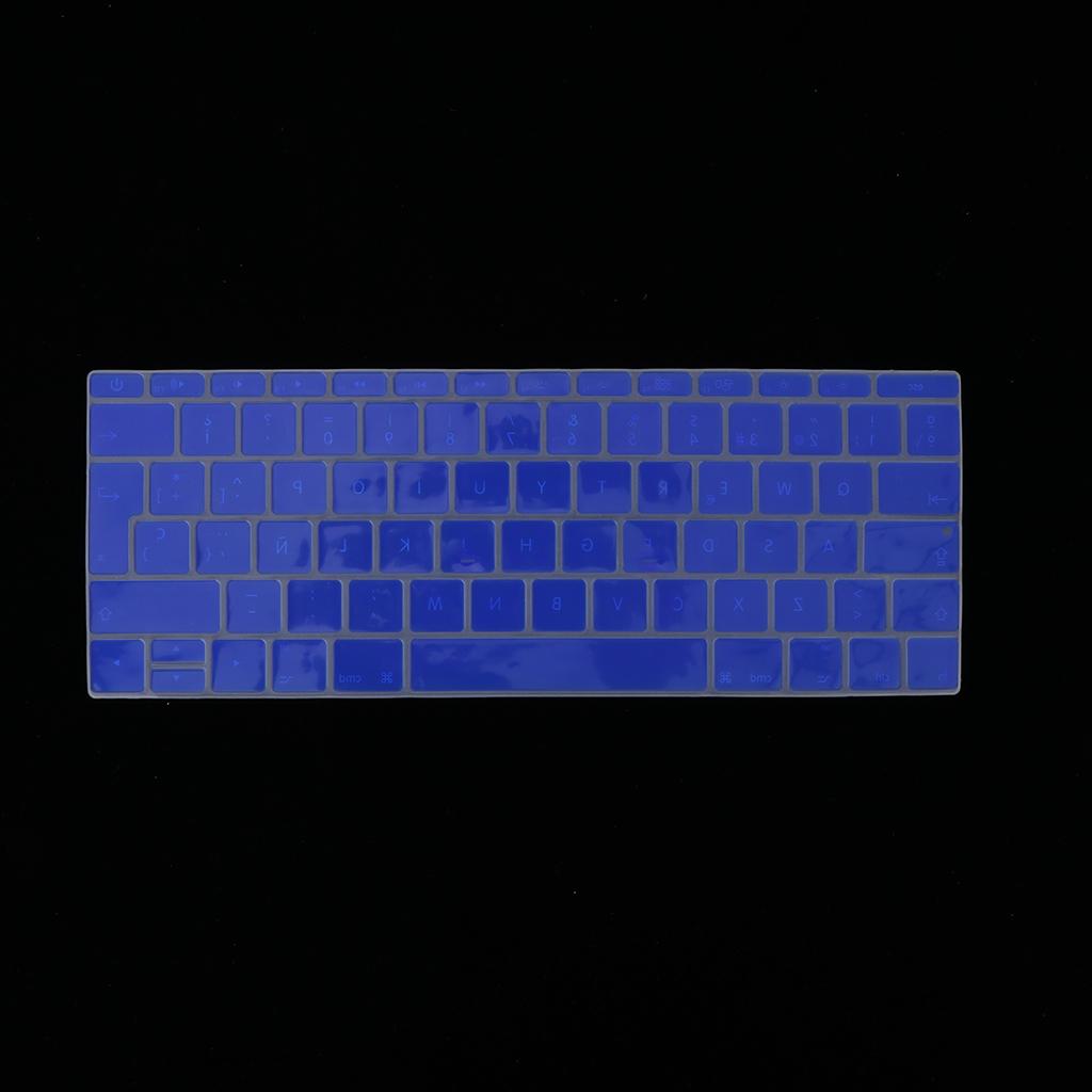 Spanish Phonetic Keyboard Protective Film for 12 inch Macbook deep blue