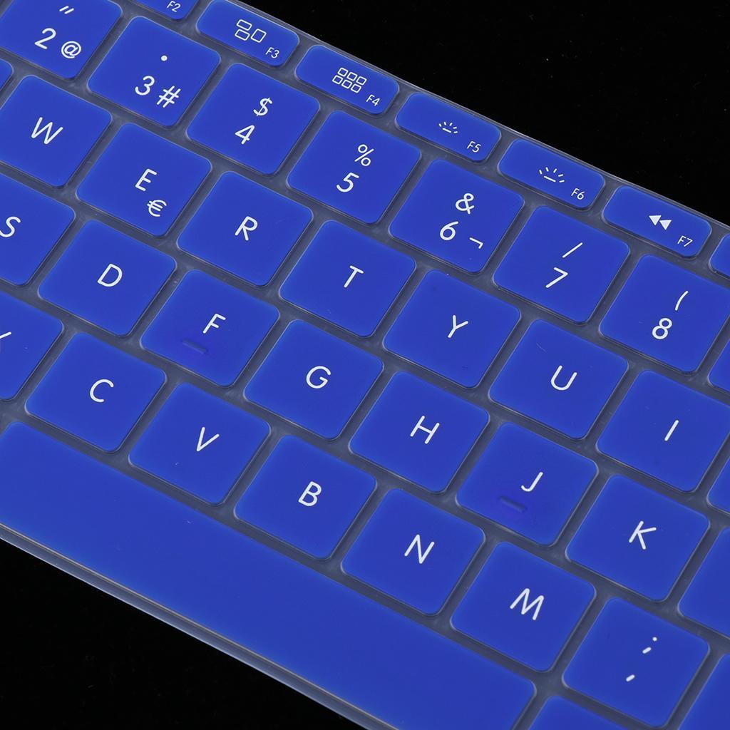 Spanish Phonetic Keyboard Protective Film for 12 inch Macbook deep blue