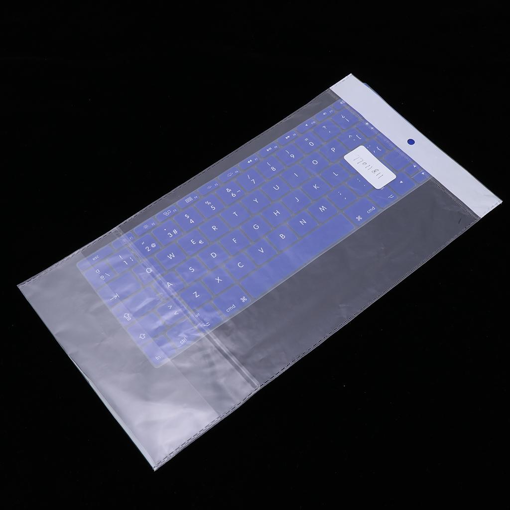 Spanish Phonetic Keyboard Protective Film for 12 inch Macbook deep blue