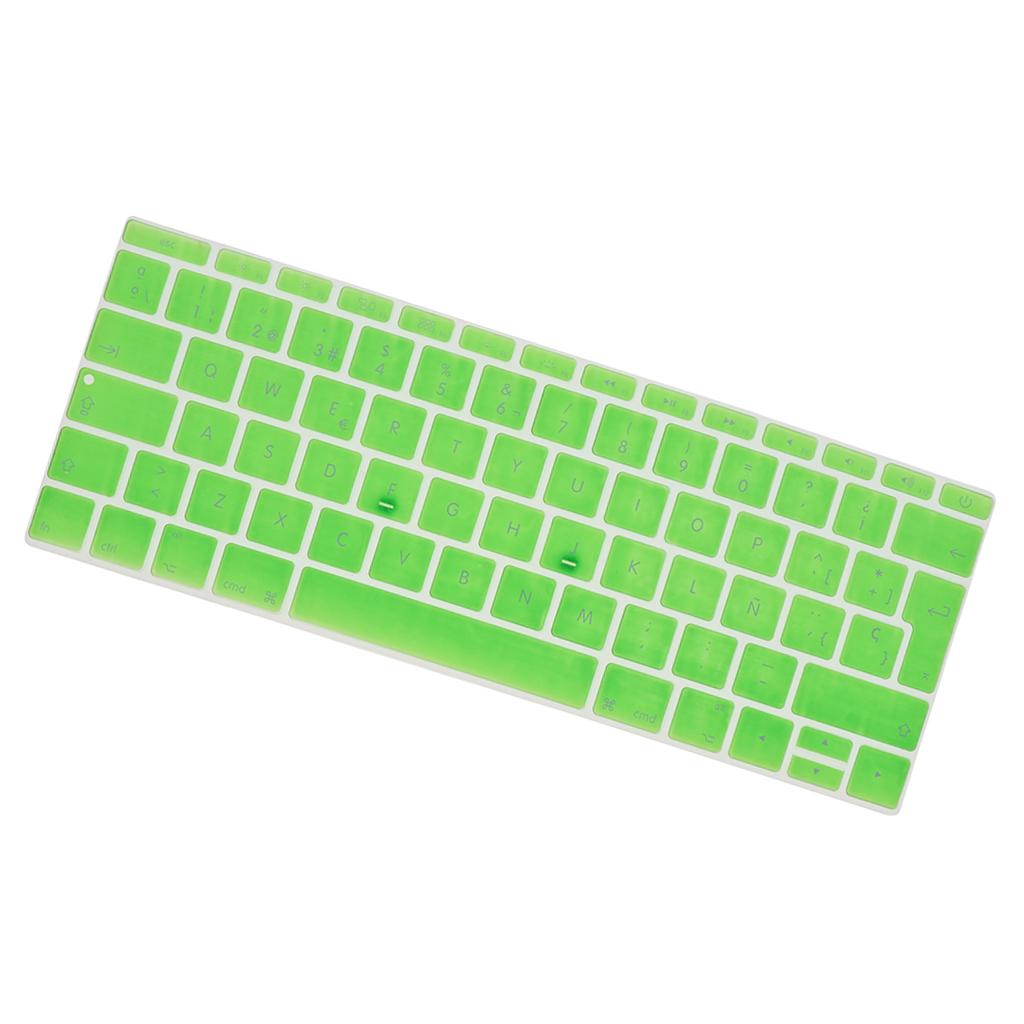 Spanish Phonetic Keyboard Protective Film for 12 inch Macbook green