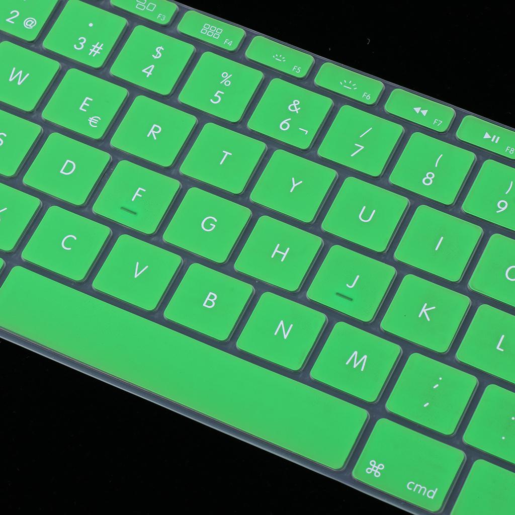 Spanish Phonetic Keyboard Protective Film for 12 inch Macbook green