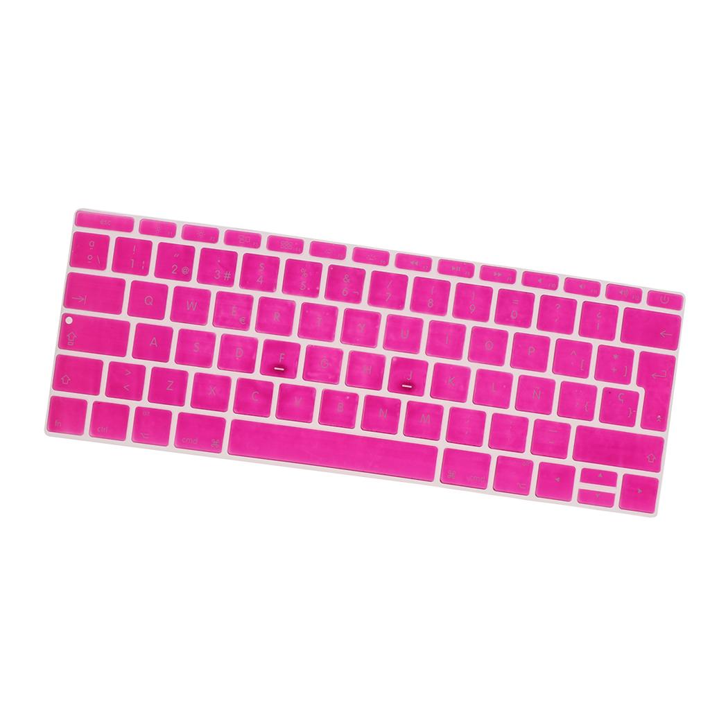 Spanish Phonetic Keyboard Protective Film for 12 inch Macbook rose red