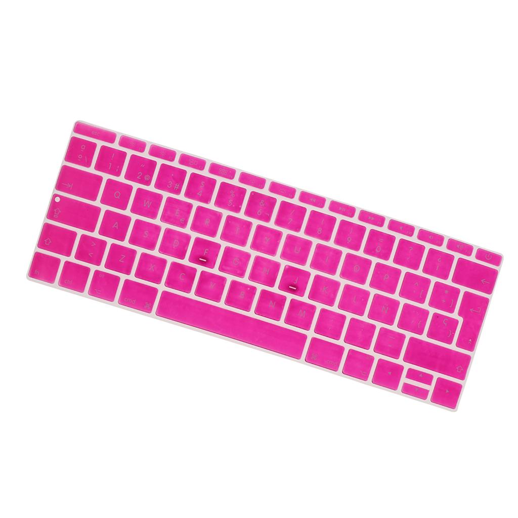 Spanish Phonetic Keyboard Protective Film for 12 inch Macbook rose red