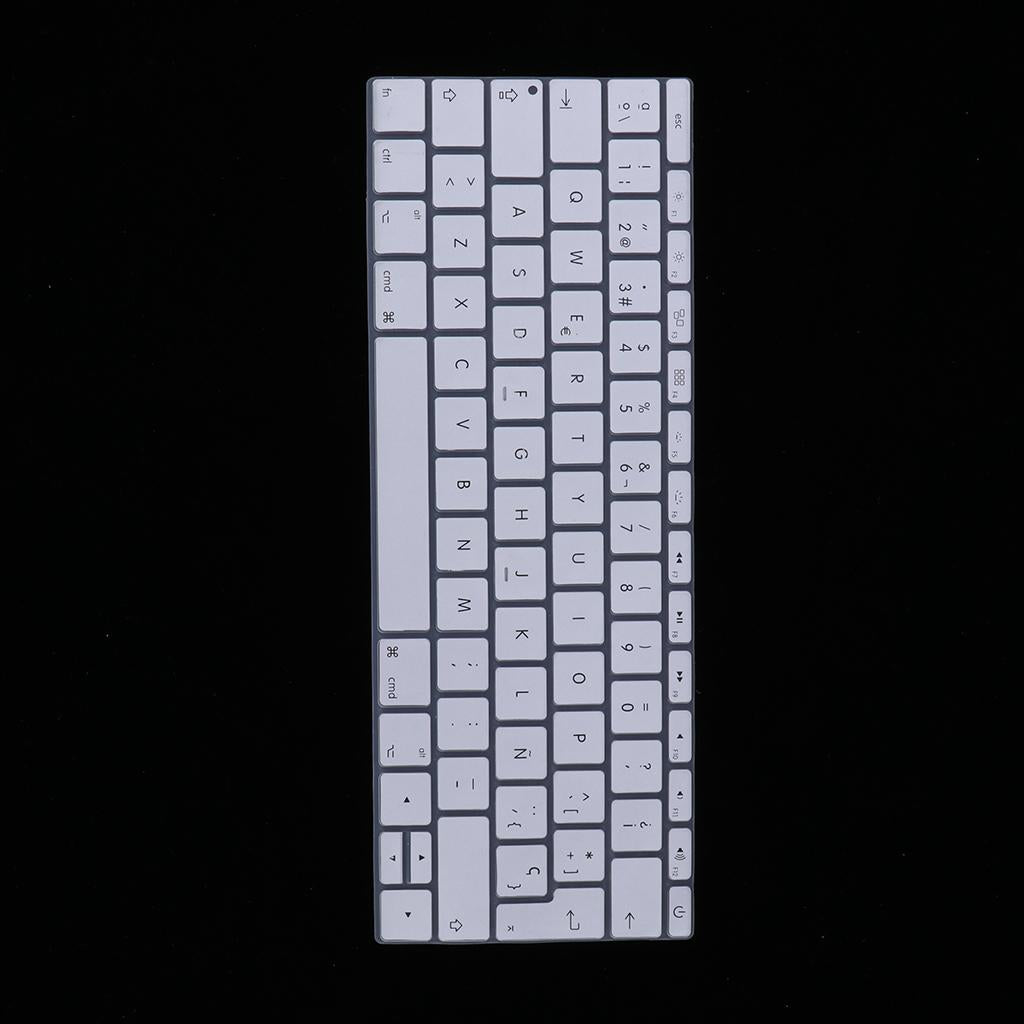 Spanish Phonetic Keyboard Protective Film for 12 inch Macbook silver