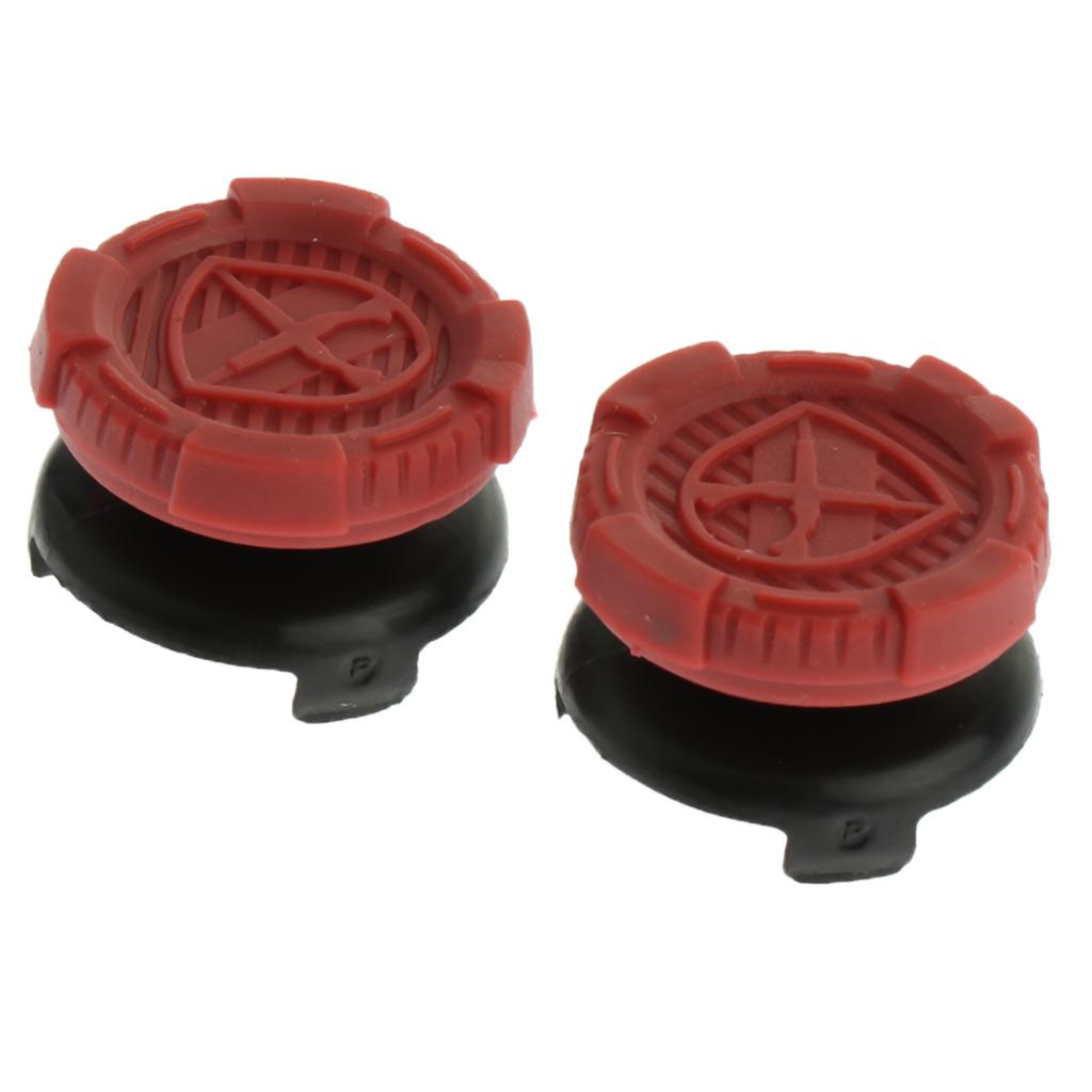 2pcs Thumb Stick Grip Caps Extender for Sony PS4/PS4 slim/PS4 Pro Controller Wine Red