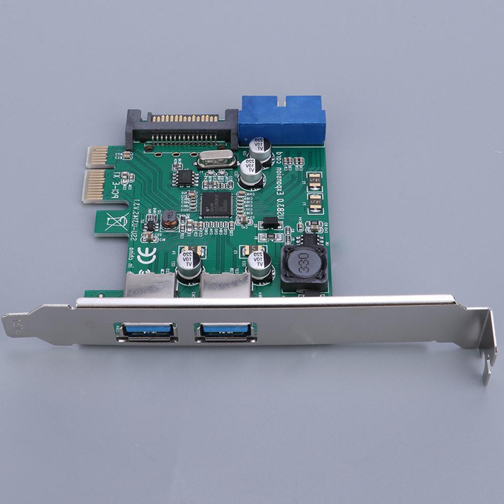 Two Post-USB 3.0 Interfaces Mini PCI Express to USB Expansion Card Adapter