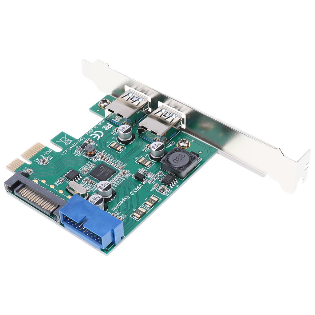 Two Post-USB 3.0 Interfaces Mini PCI Express to USB Expansion Card Adapter