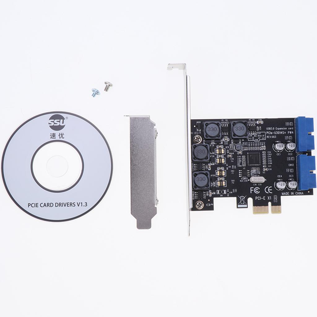 Mini PCI Express to USB 3.0 Expansion Card Adapter 120x90mm/4.72x2.54inch