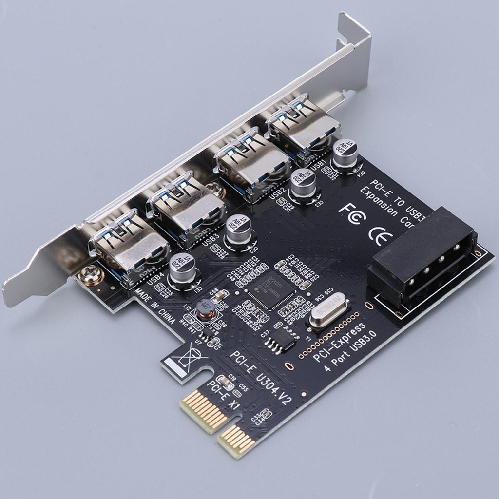 PCI Express PCIe USB 3.0 Hub Adapter Expansion Card for Windows 8.1