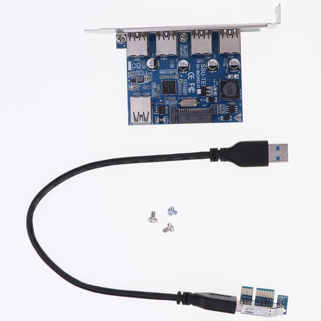 Mini PCI Express to USB 3.0 Expansion Card Adapter for Windows XP/Win7/Win8