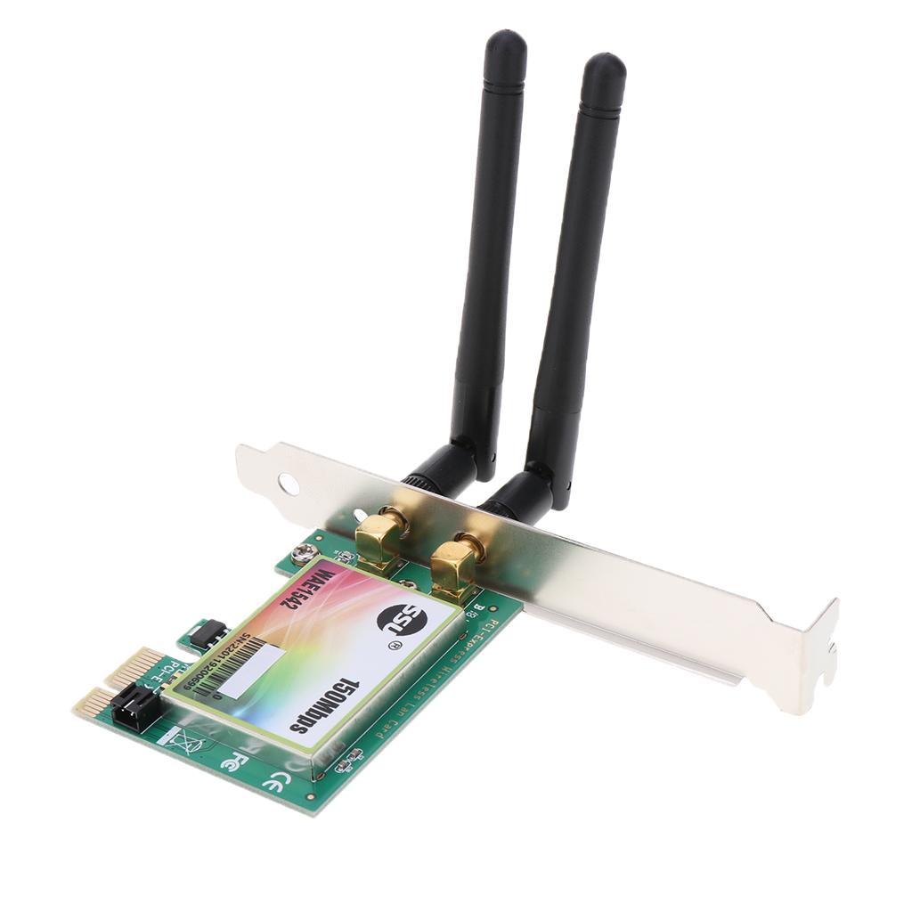 PCI-E Wireless Network Adapter LAN Card 2.4G 150Mbps