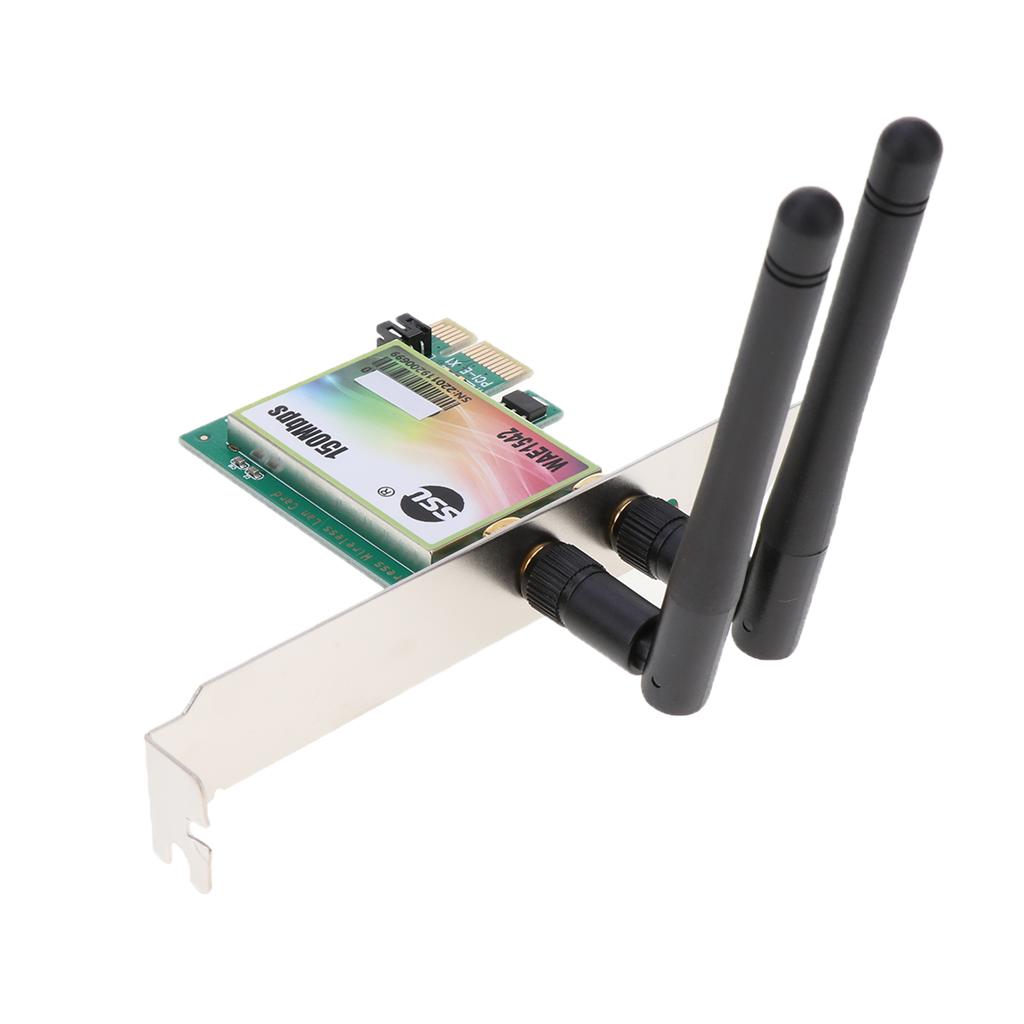 PCI-E Wireless Network Adapter LAN Card 2.4G 150Mbps