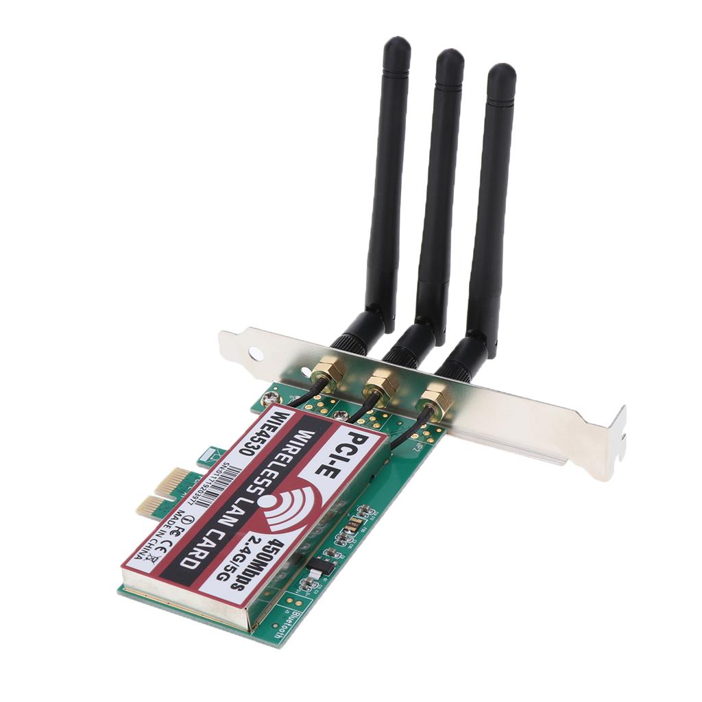 WIFI WLAN Card PCI-E Network Card Desktop 450Mbps Network Adapter