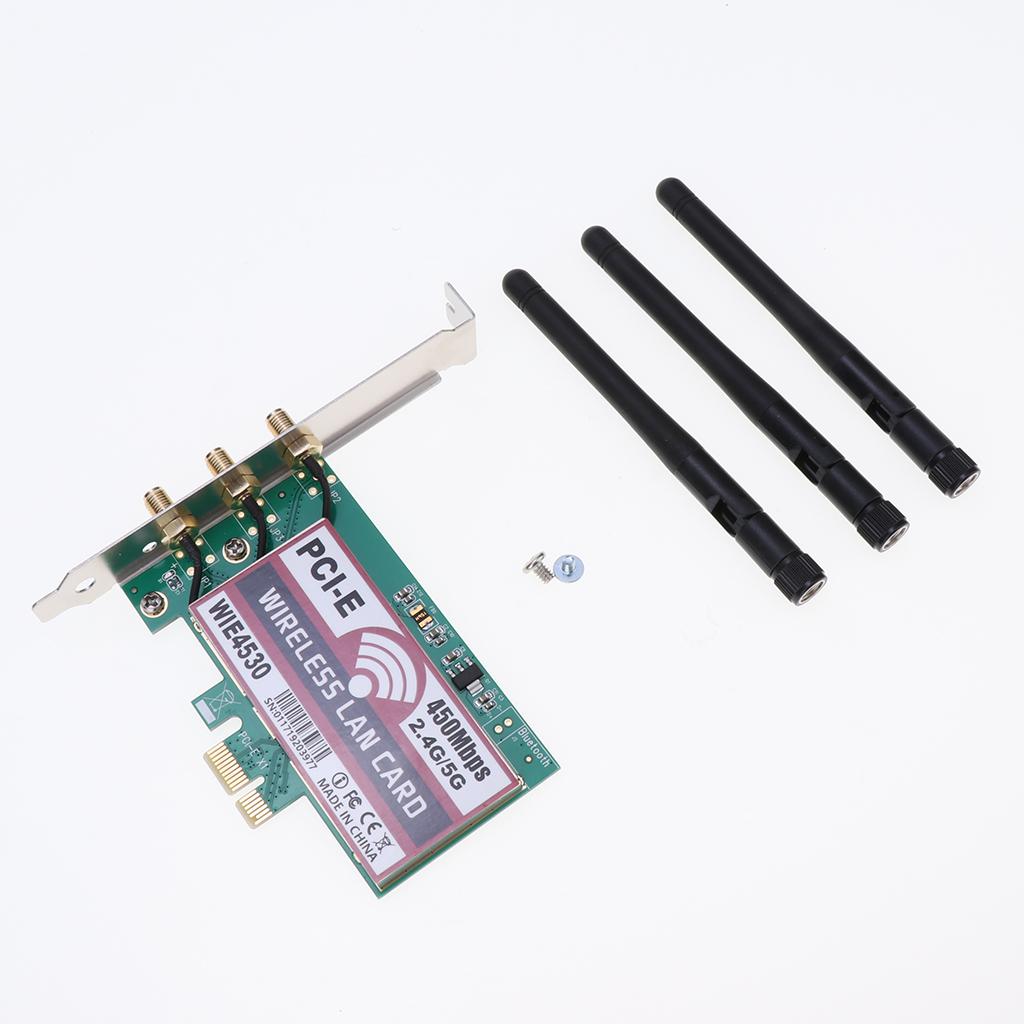 WIFI WLAN Card PCI-E Network Card Desktop 450Mbps Network Adapter