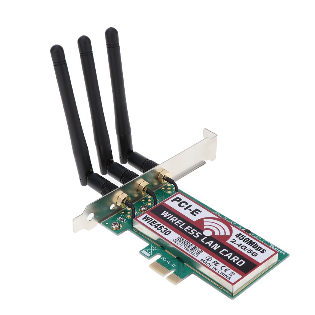 WIFI WLAN Card PCI-E Network Card Desktop 450Mbps Network Adapter