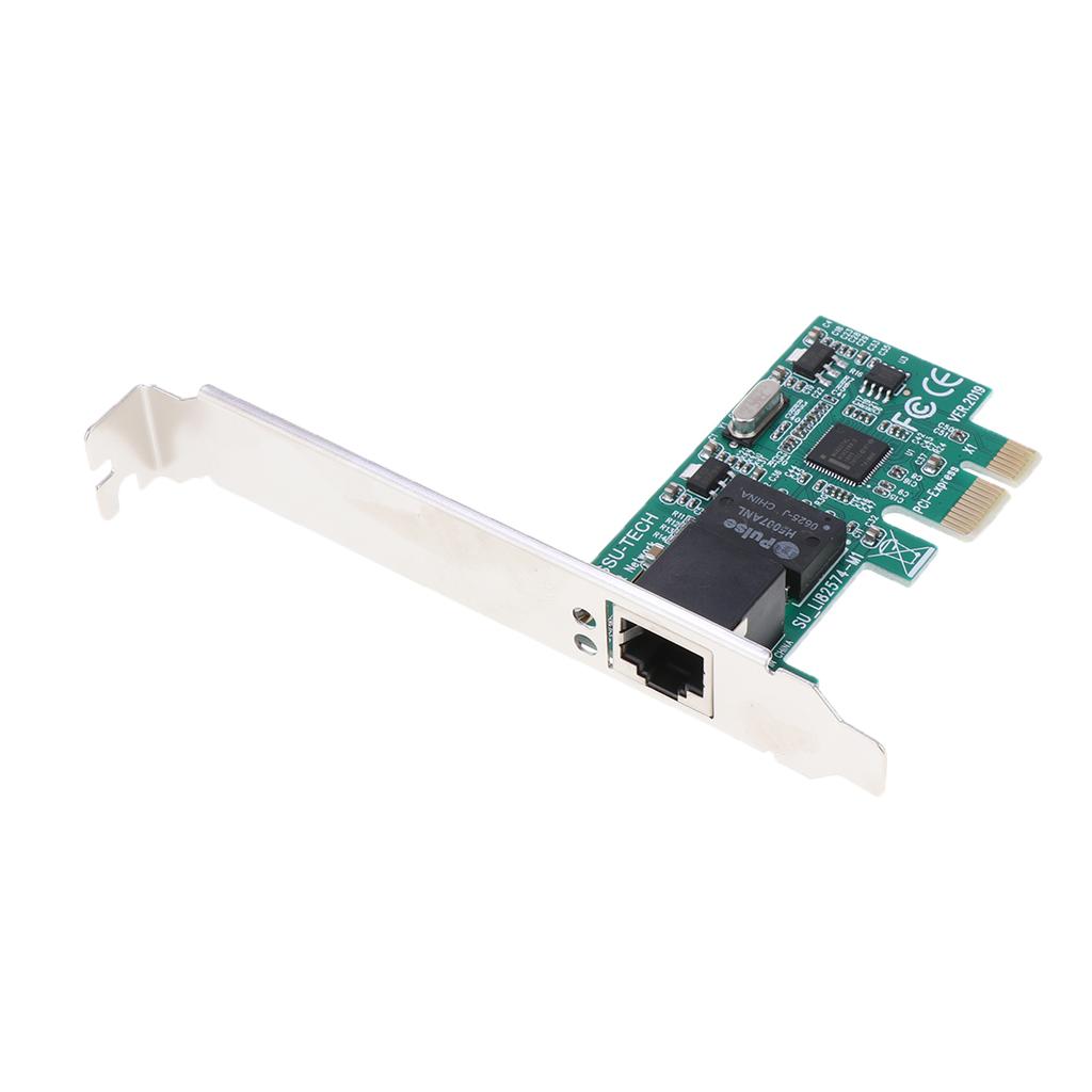 Single Port Gigabit Ethernet NIC PCI E Network Adapter Card for PC