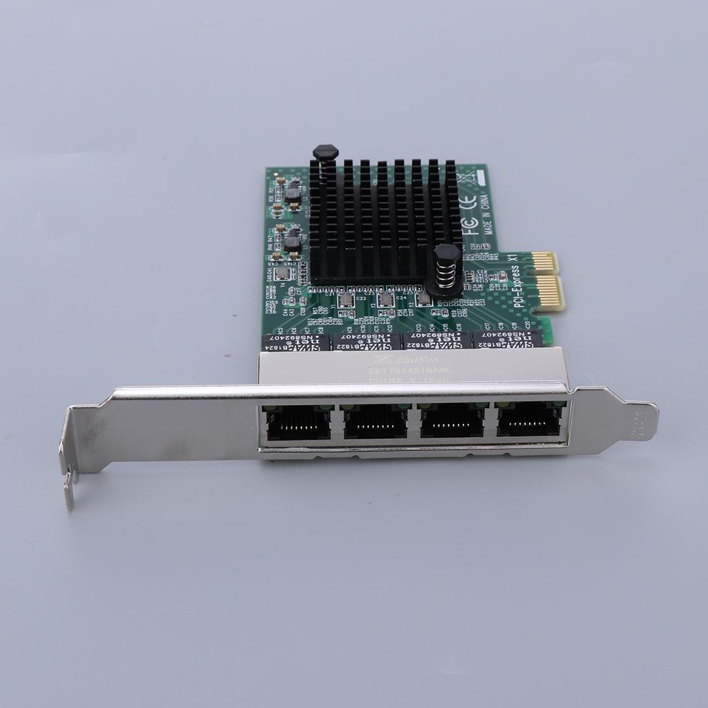 4 Port 1000Mbps RJ45 PCI express Network Card PCIe to Gigabit Ethernet LAN