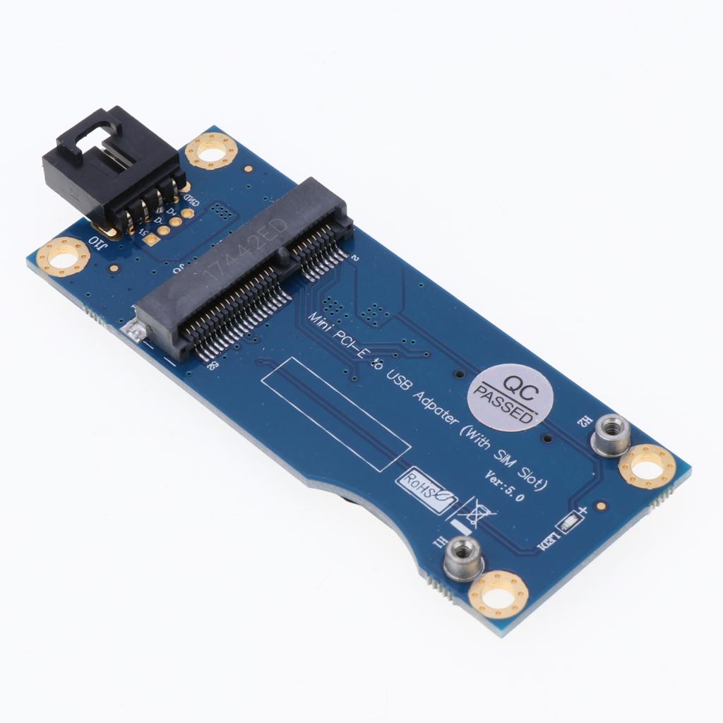 Mini PCIe Card to USB Adapter with SIM Slot for Module Tester