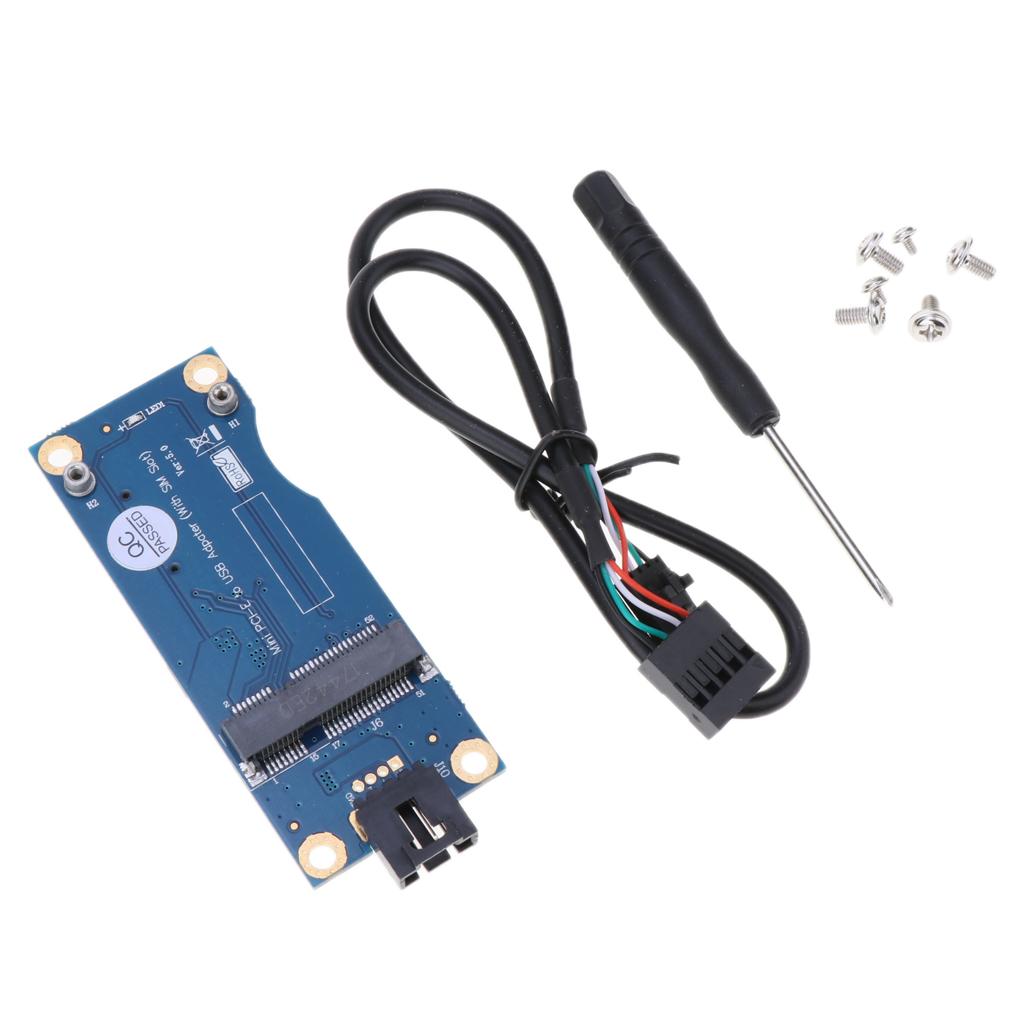 Mini PCIe Card to USB Adapter with SIM Slot for Module Tester