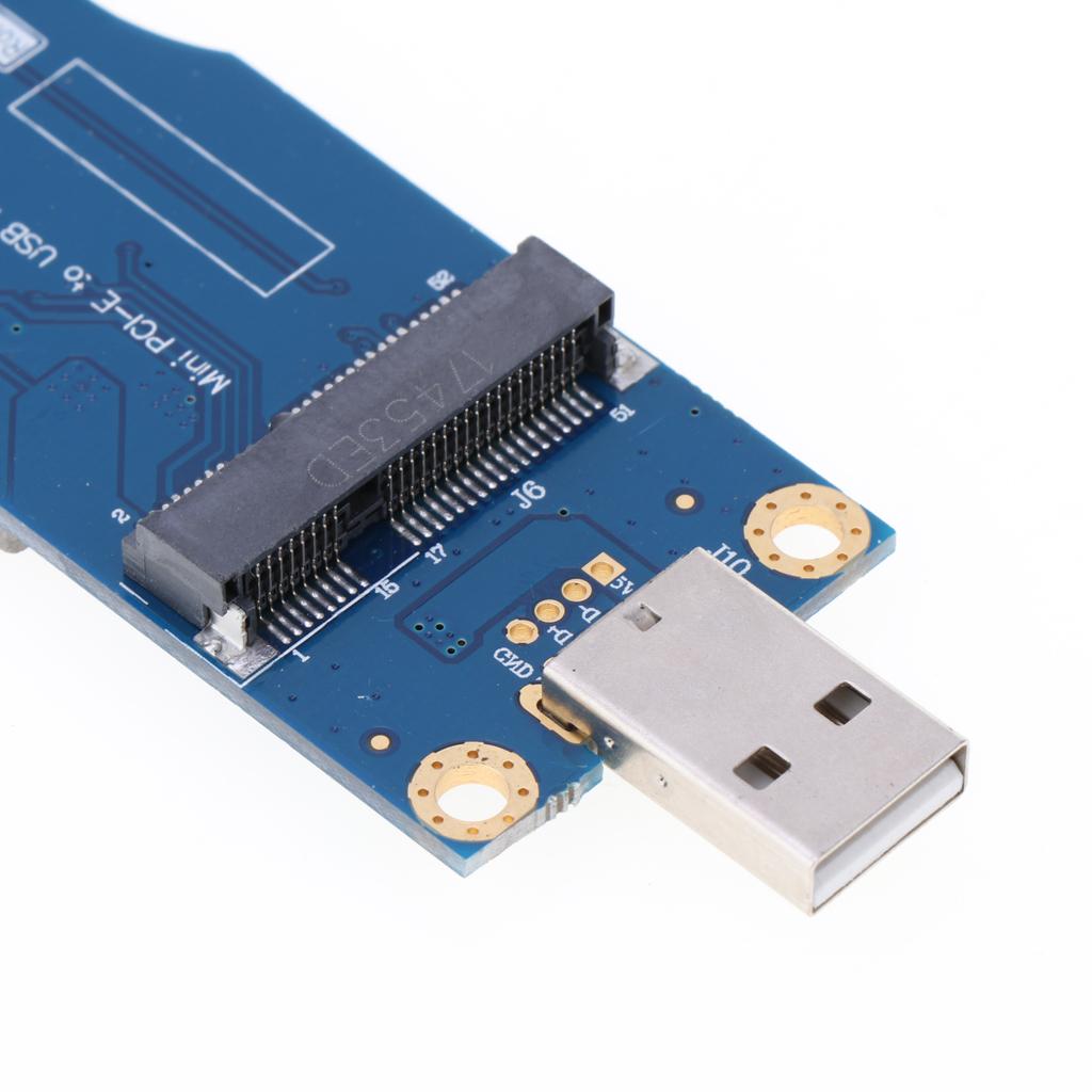 Mini PCIe Card to USB Adapter with SIM Slot for 3G / 4G Module Tester