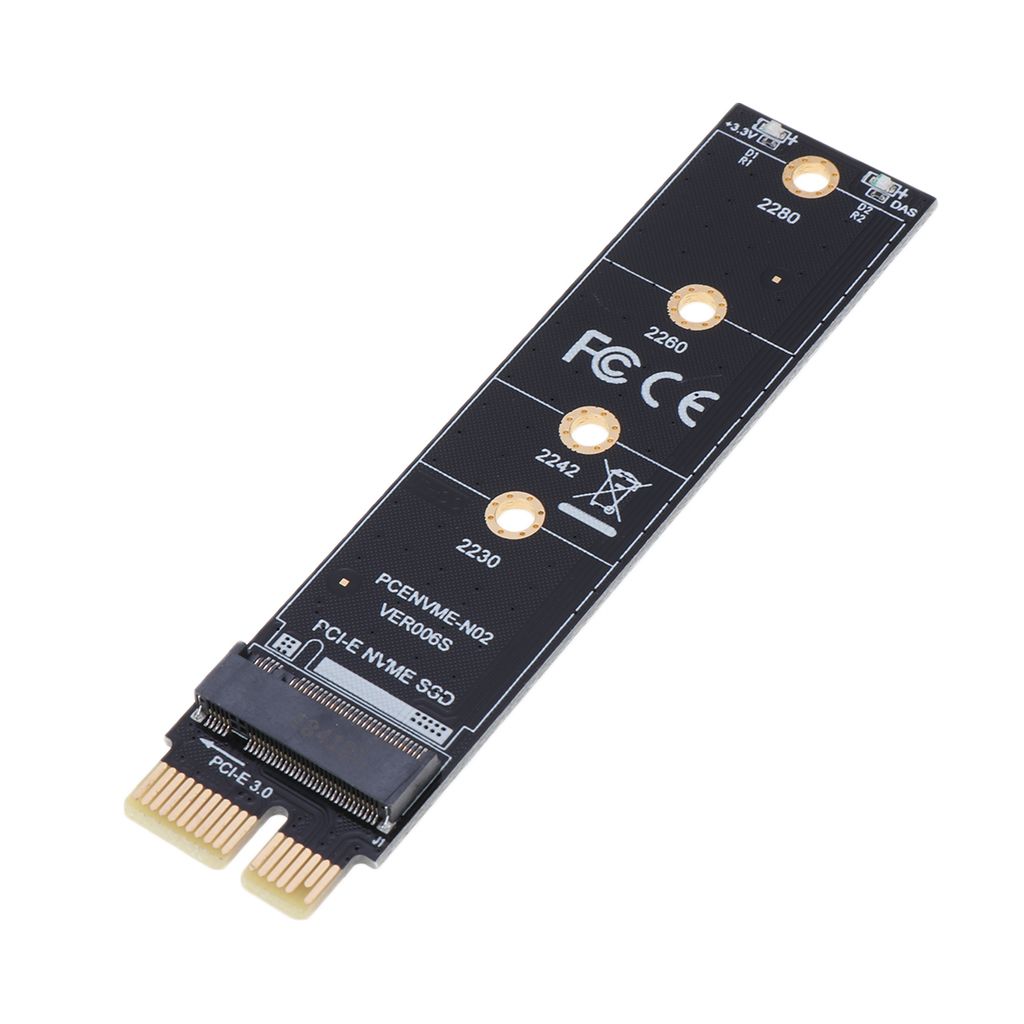 M.2 NVME to PCI-E X1 SSD Adapter Expansion Card M-Key