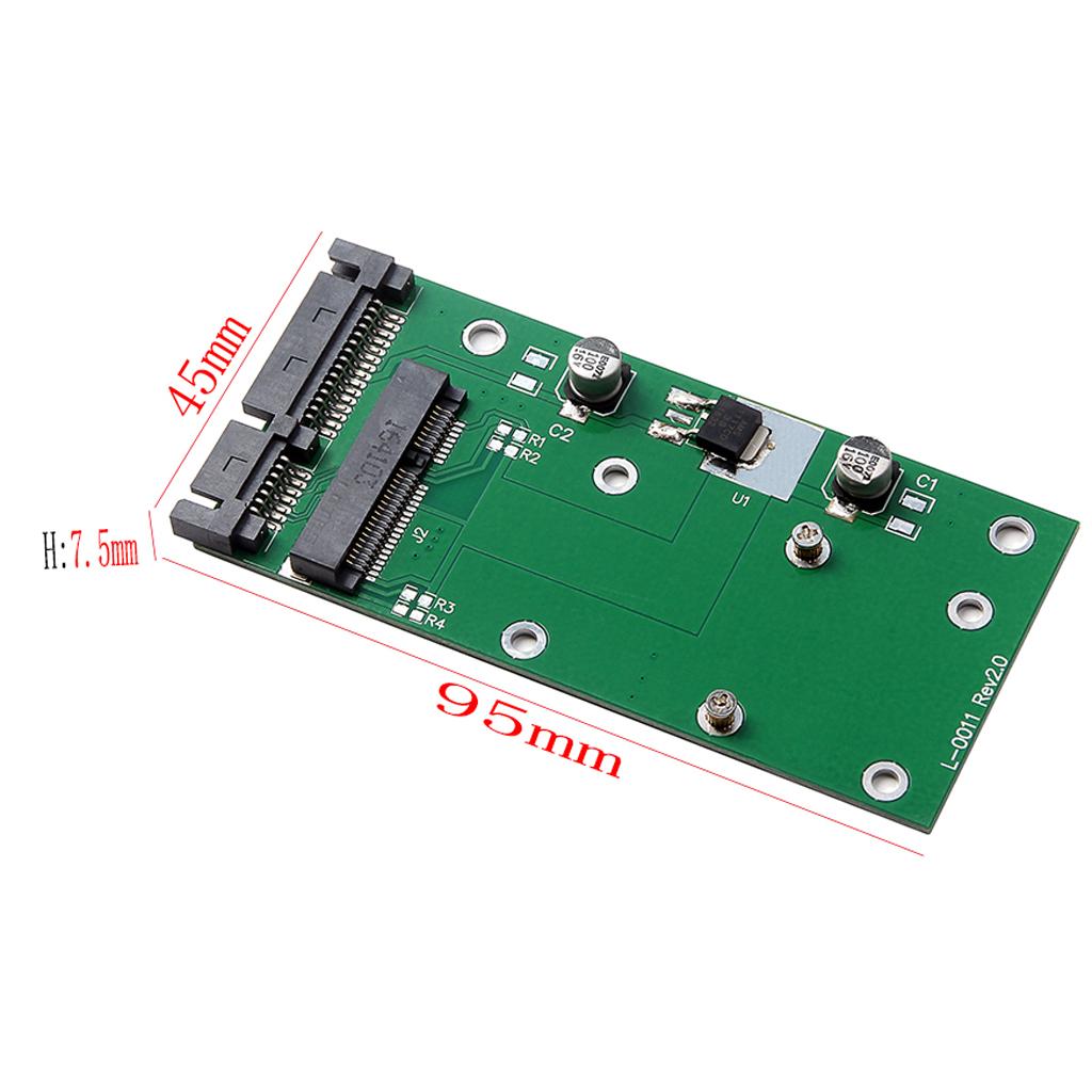 Mini PCI-E mSATA SSD to 2.5 inch SATA Adapter Converter Card Module