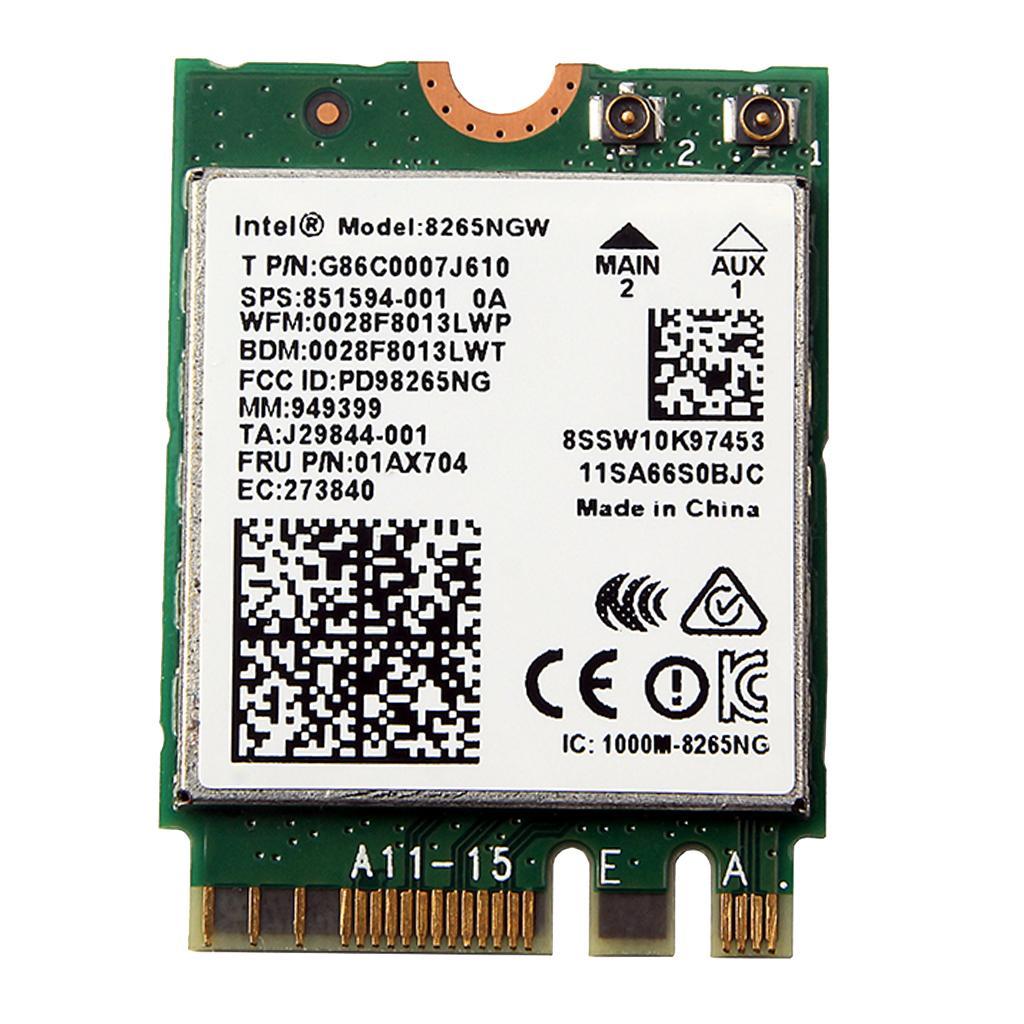 Dual Band AC 8265 8265NGW NGFF 1.73Gbps Bluetooth 4.2 M.2 Card