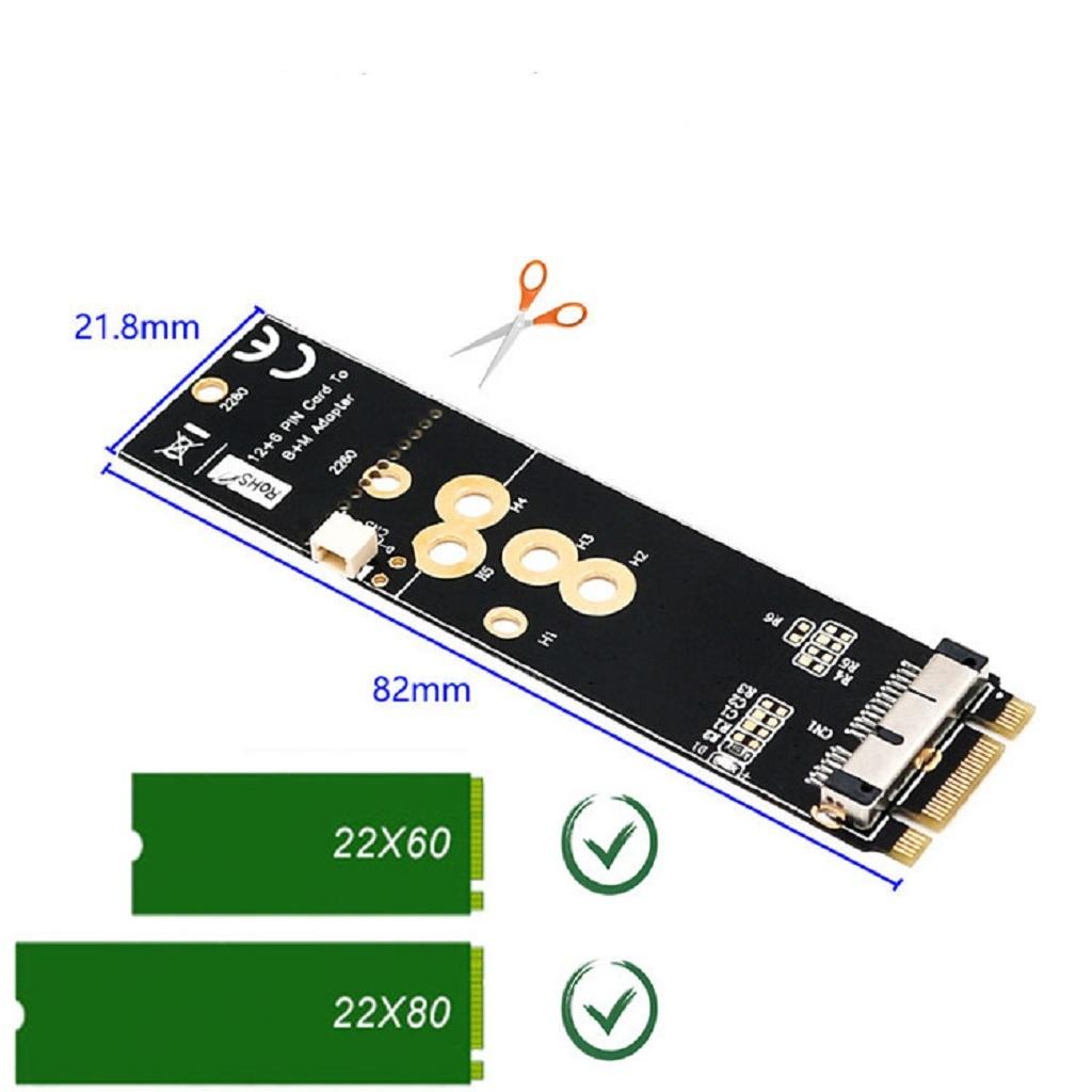 PCI-E Mini 12+6 Pin PCI Express Adapter Card for Mac BCM94360CD/43602CS