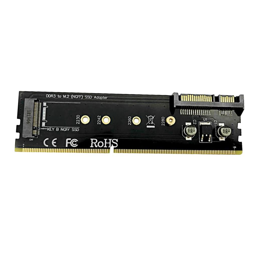 SATA DDR3 to M.2 (NGFF) Key B SSD Adapter Expansion Card